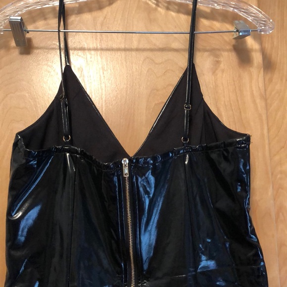 Sexy Pleather Romper - Picture 6 of 6